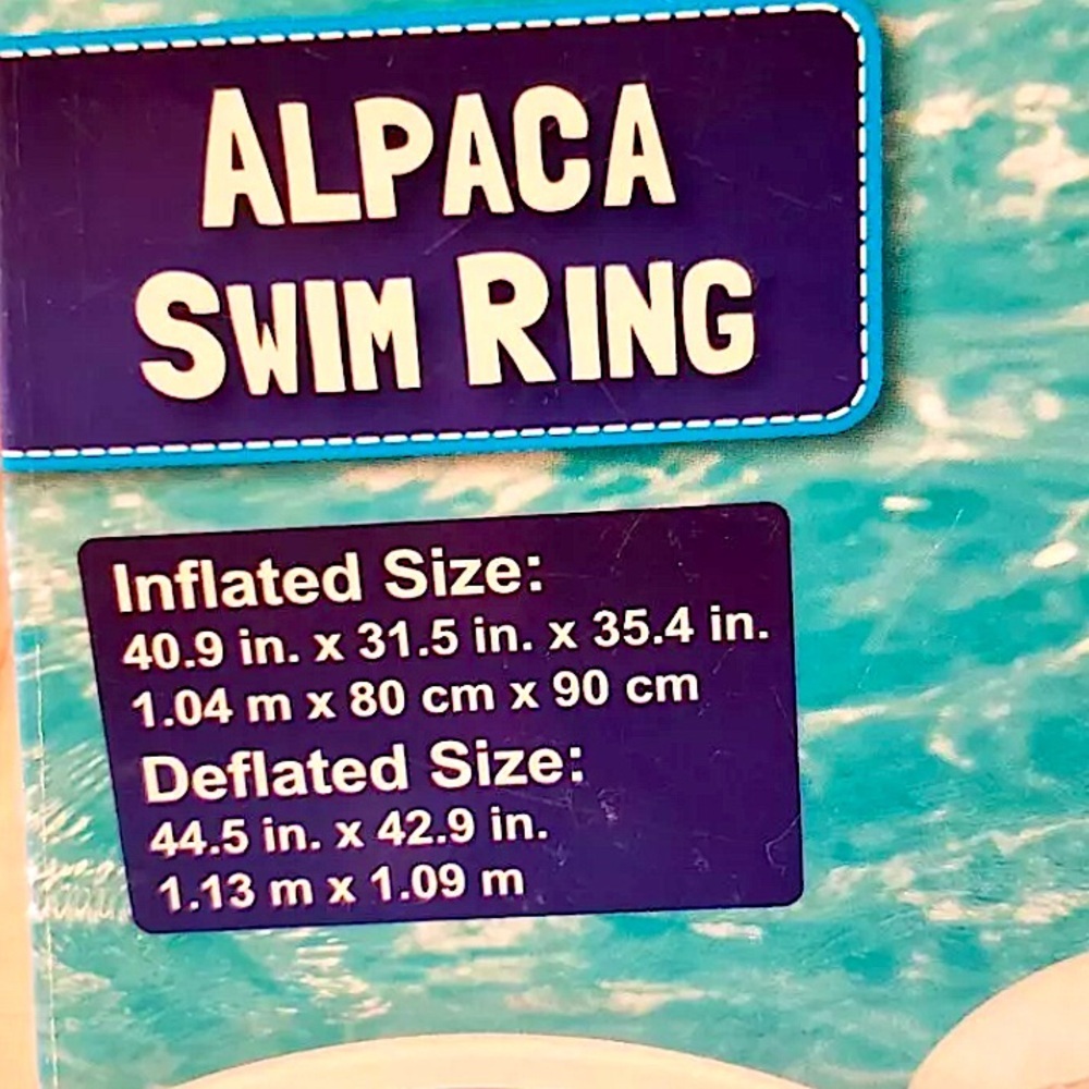 H2O Go Alpaca Swim Ring Pool Floater New in Box. - Picture 2 of 3